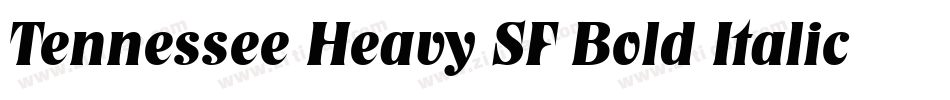 Tennessee Heavy SF Bold Italic字体转换